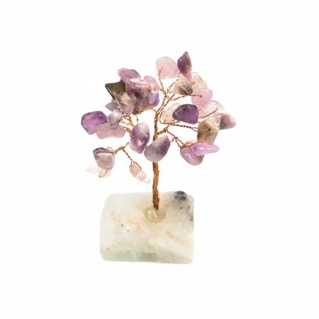 Copac Feng Shui cu baza de Fluorit si pietre semipretioase - Ametist [2]