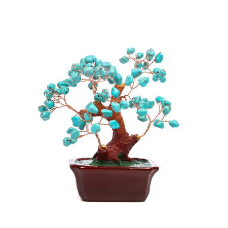 Copac Feng Shui mare cu pietre semipretioase - turcoaz Peruzea [0]