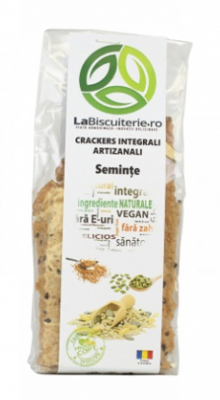 Gustari sarate - Crackers integrali artizanali cu seminte