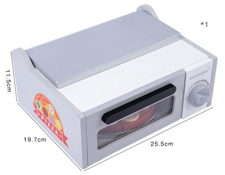 Joc cuptor pizza din lemn - jucarie montessori [4]