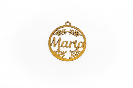 Decoratiune aurie din lemn cu nume - Maria [0]