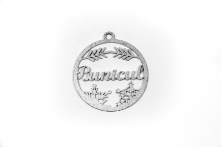 Decoratiune din lemn argintiu - Cel mai bun bunic! [1]