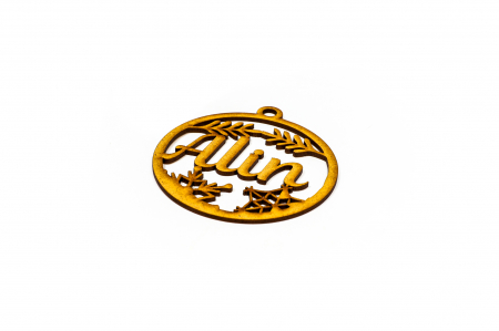 Decoratiune din lemn cu nume - Alin [1]