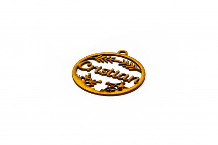 Decoratiune din lemn cu nume - Cristian [1]