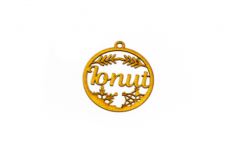 Decoratiuni cu nume - Decoratiune din lemn cu nume - Ionut