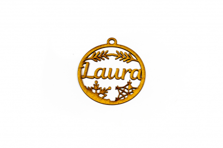 Decoratiuni cu nume - Decoratiune din lemn cu nume - Laura