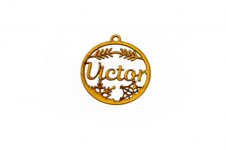 Decoratiuni cu nume - Decoratiune din lemn cu nume - Victor