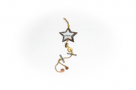 Decoratiune din lemn cu stea suprapusa [3]