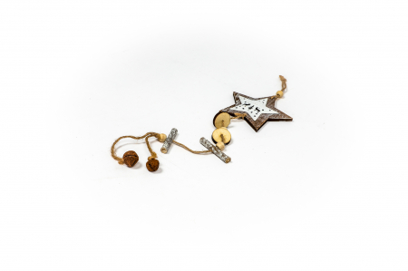 Decoratiune din lemn cu stea suprapusa [1]