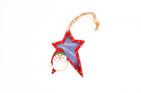 Decoratiune din lemn cu un mos [0]