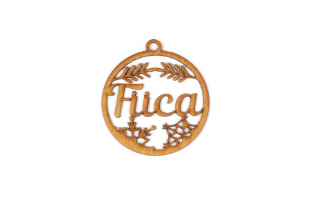 Decoratiune din lemn natur cu - Cea mai buna fiica! [1]