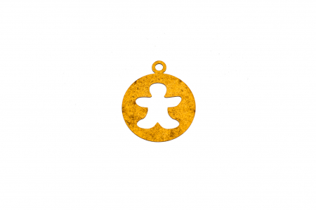 Decoratiuni Craciun - Decoratiune din lemn natur Glob cu Omulet