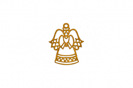 Decoratiune din lemn natur Inger [0]