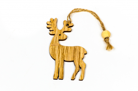 Decoratiuni Craciun - Decoratiune din lemn ren