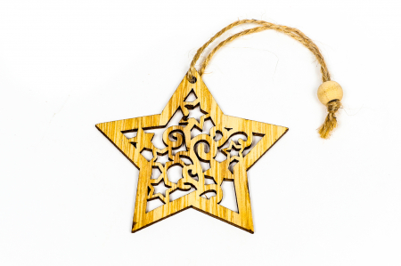 Decoratiune din lemn stea [0]