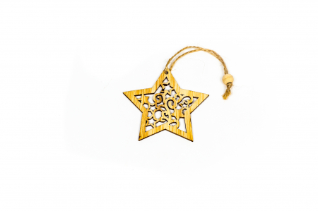 Decoratiune din lemn stea [1]