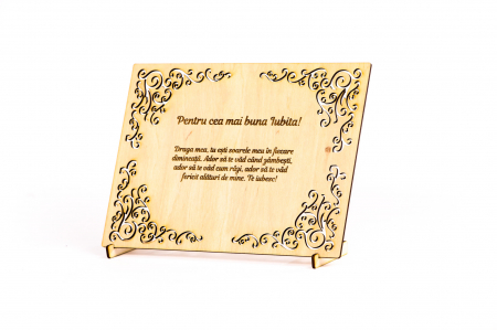 Diploma personalizata din lemn- Pentru cea mai buna Iubita! [1]