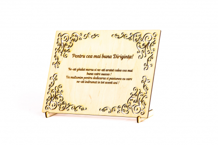 Diploma personalizata din lemn- Pentru cea mai buna Diriginta! [1]