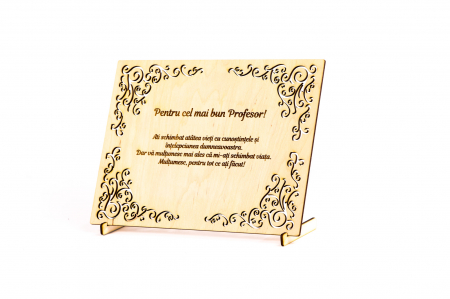 Diploma personalizata din lemn- Pentru cel mai bun Profesor! [1]