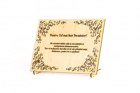 Diploma personalizata din lemn- Pentru cel mai bun Invatator! [1]