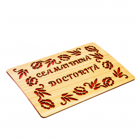 Felicitare personalizata din lemn - Cea mai buna doctorita! [1]