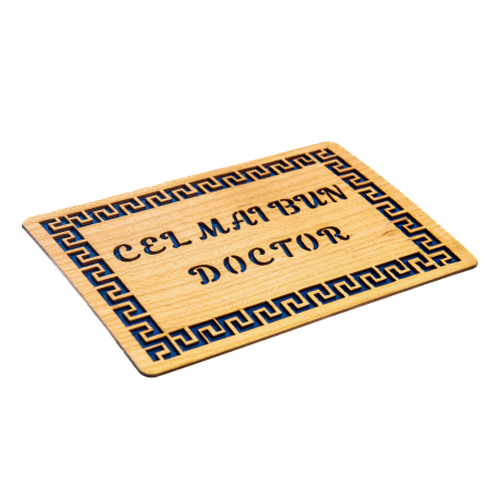 Felicitare personalizata din lemn - Cel mai bun doctor! [1]