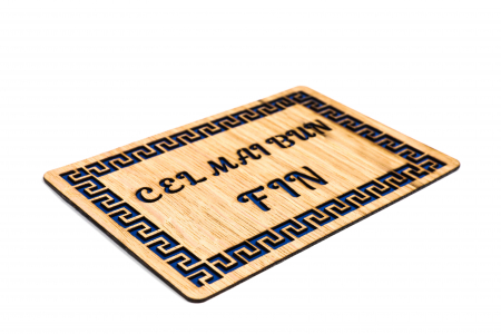 Felicitare personalizata din lemn - Cel mai bun fin! [1]