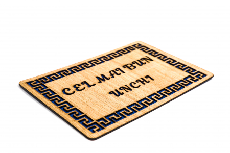 Felicitare personalizata din lemn - Cel mai bun unchi! [1]