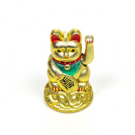 Statueta Feng Shui Pisica aurie pentru prosperitate [1]