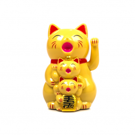 Statueta Feng Shui Pisica galbena pentru prosperitate [1]