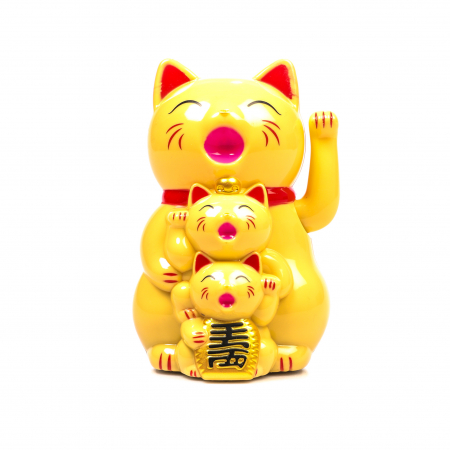 Statueta Feng Shui Pisica galbena pentru prosperitate [0]