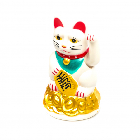 Statueta Feng Shui Pisica alba pentru prosperitate [3]