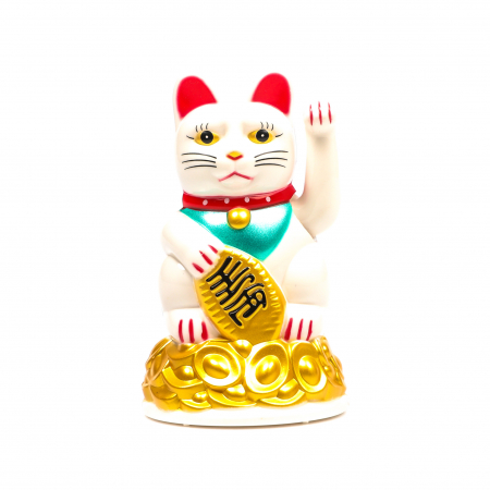 Statueta Feng Shui Pisica alba pentru prosperitate [2]