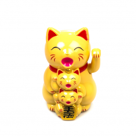 Statueta Feng Shui Pisica galbena pentru prosperitate [2]