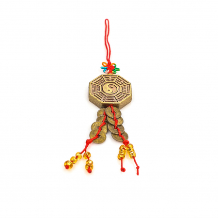 Amuleta Feng Shui hexagonala cu Yin Yang [1]