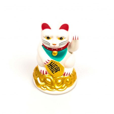 Statueta Feng Shui Pisica alba pentru prosperitate [5]