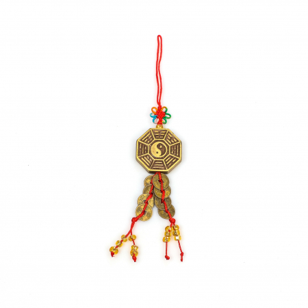 Amuleta Feng Shui hexagonala cu Yin Yang [0]