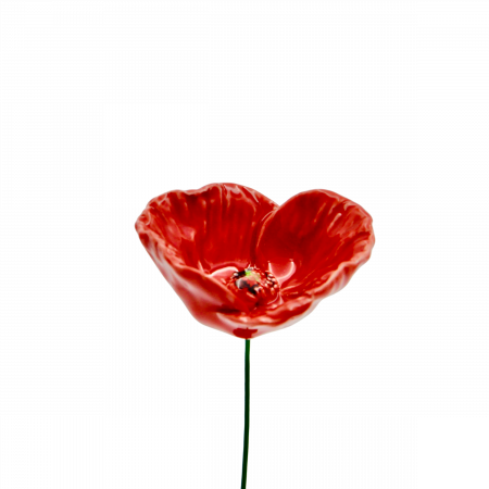 Floare Ceramica MAC Rosu- mare [1]