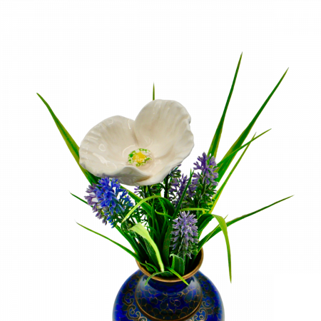 Floare Ceramica MAC Alb- mare [1]