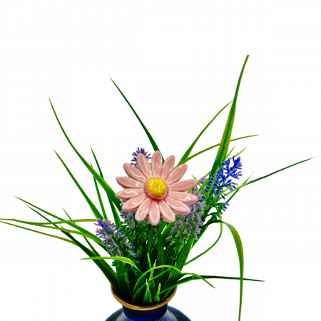 Floare Ceramica MARGARETA Roz- mare [1]
