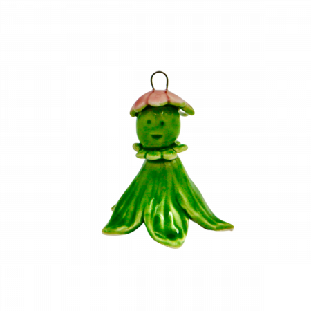 Flori din ceramica - Floare Ceramica Zana Florilor -Roz - mare