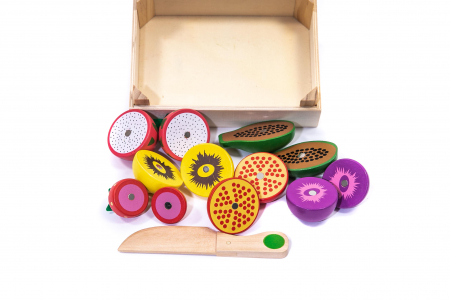 Fructe si legume din lemn cu magnet - jucarii Montessori [2]