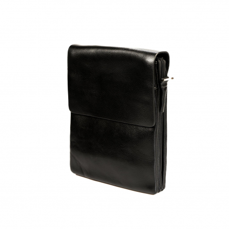 Geanta piele barbati mare cu inchidere pe magnet- neagra [1]