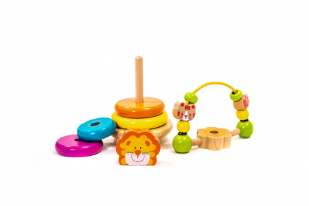 Girafa din lemn - jucarii Montessori [2]