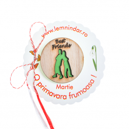 Insigne - Insigna din lemn cu cei mai buni prieteni