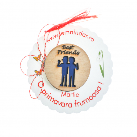 Insigne - Insigna din lemn cu cei mai buni prieteni
