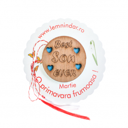 Insigne - Insigna din lemn cu - Cel mai bun fiu!