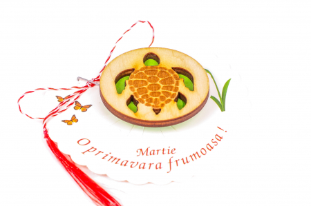 Insigna din lemn cu o broasca testoasa [1]