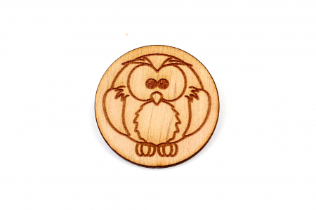 Insigna din lemn cu o bufnita [2]