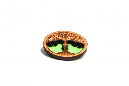 Insigna din lemn cu pomul vietii [2]